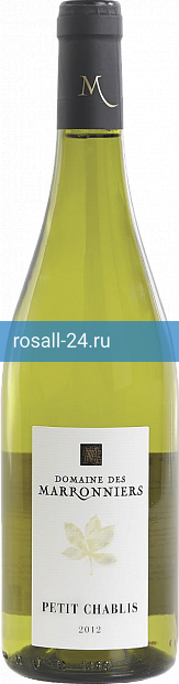 Вино Domaine des Marroniers Petit Chablis