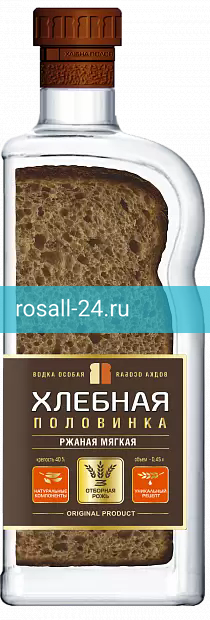 Водка Хлебная половинка, ржаная