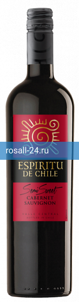 Вино Espiritu de Chile Cabernet Sauvignon semi-sweet