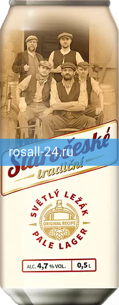 Светлое пиво Staroceske Tradicni